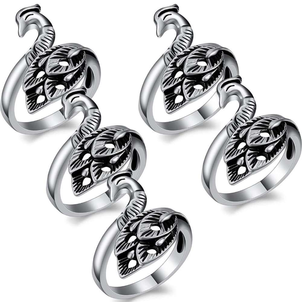 5 Pieces Adjustable Knitting Ring Crochet Yarn Ring Guide Ring